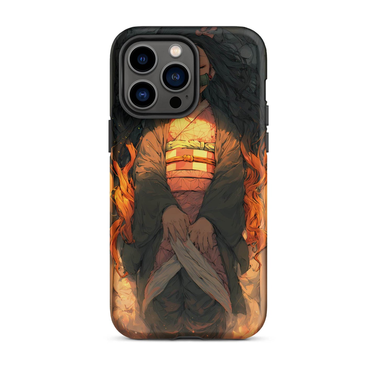 Sleeping Nezuko, Demon Slayer Anime Tough Case for iPhone® - Chromavolt