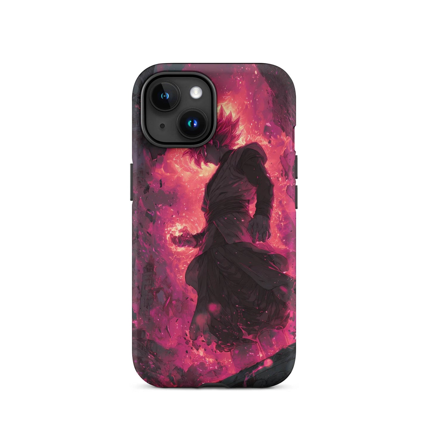 Zamasu Goku Black, Pink Rose Super Saiyan Dragon Ball Tough Case for iPhone® - Chromavolt