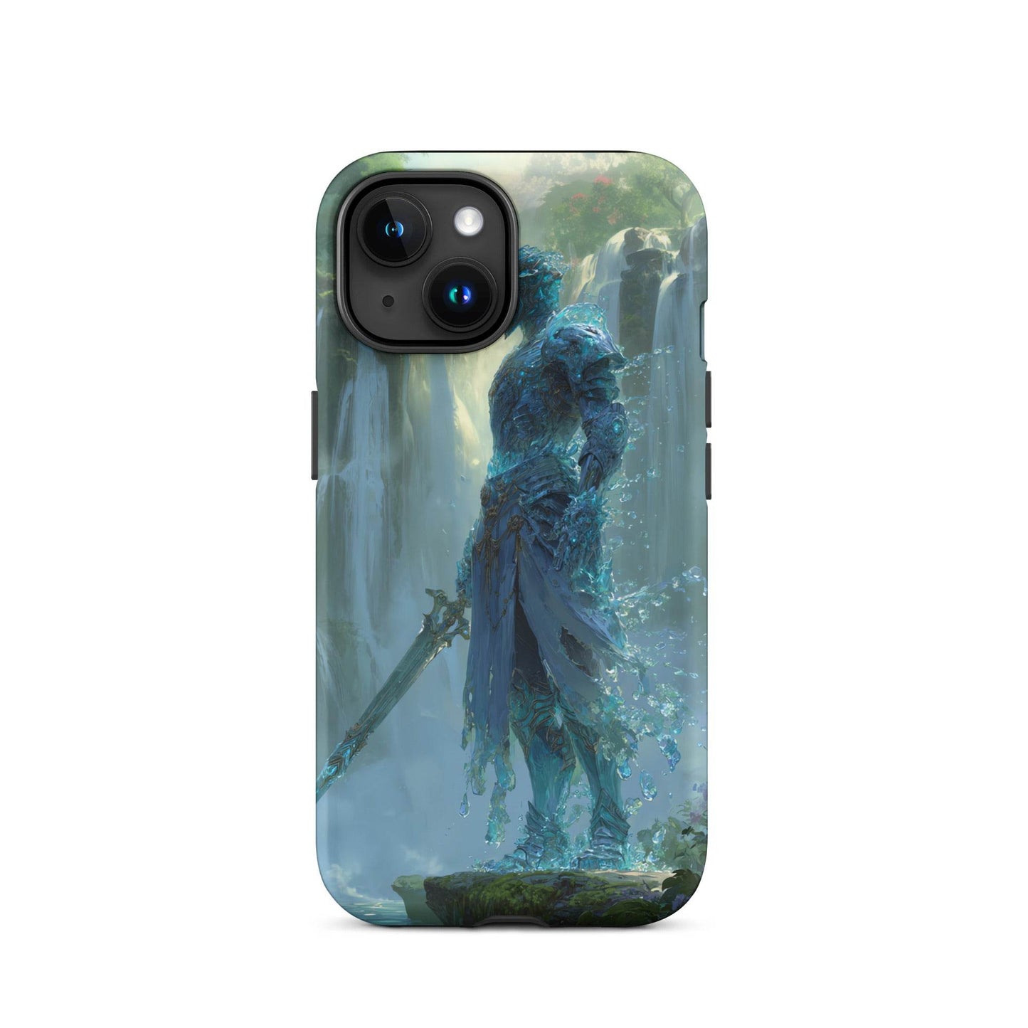 Water Elemental Knight, Original Anime Art Tough Case for iPhone® - Chromavolt