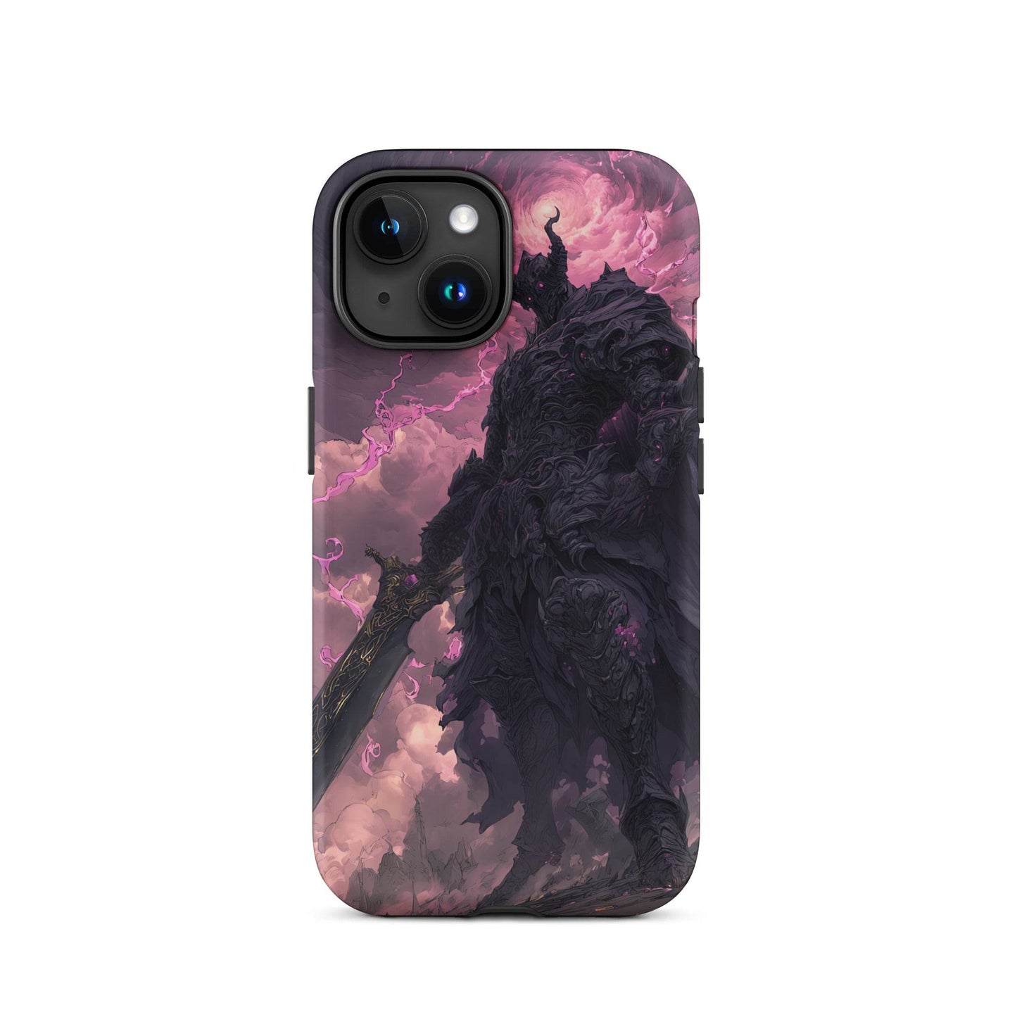 Dark Elemental Knight, Original Anime Art Tough Case for iPhone® - Chromavolt