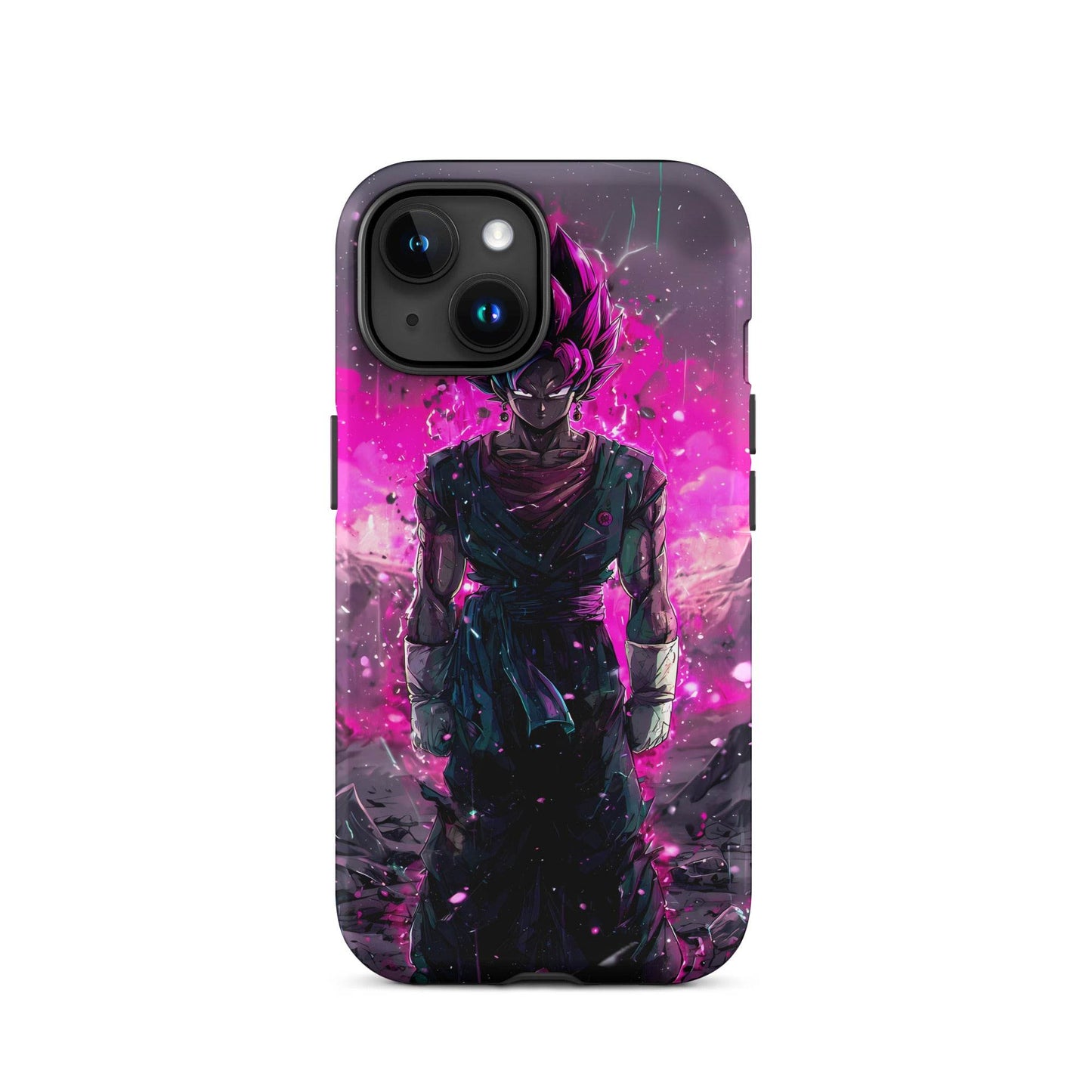 Super Saiyan Blue and Pink Rose Vegito, Dragon Ball Super Anime Fan Art Tough Case for iPhone® - Chromavolt