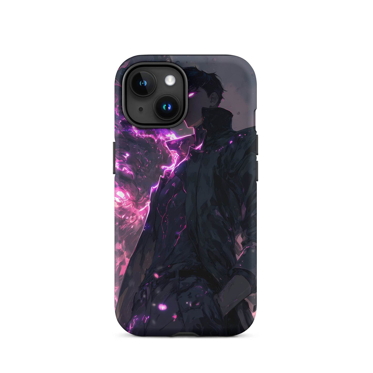 Solo Leveling Sung Jinwoo Shadow Monarch Anime Fan Art Tough Case for iPhone® - Chromavolt