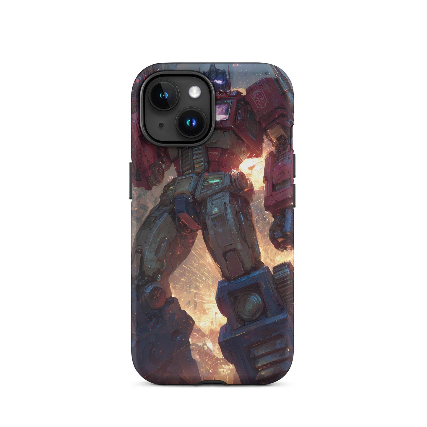Optimus Prime Transformers Anime Fan Art Tough Case for iPhone® - Chromavolt