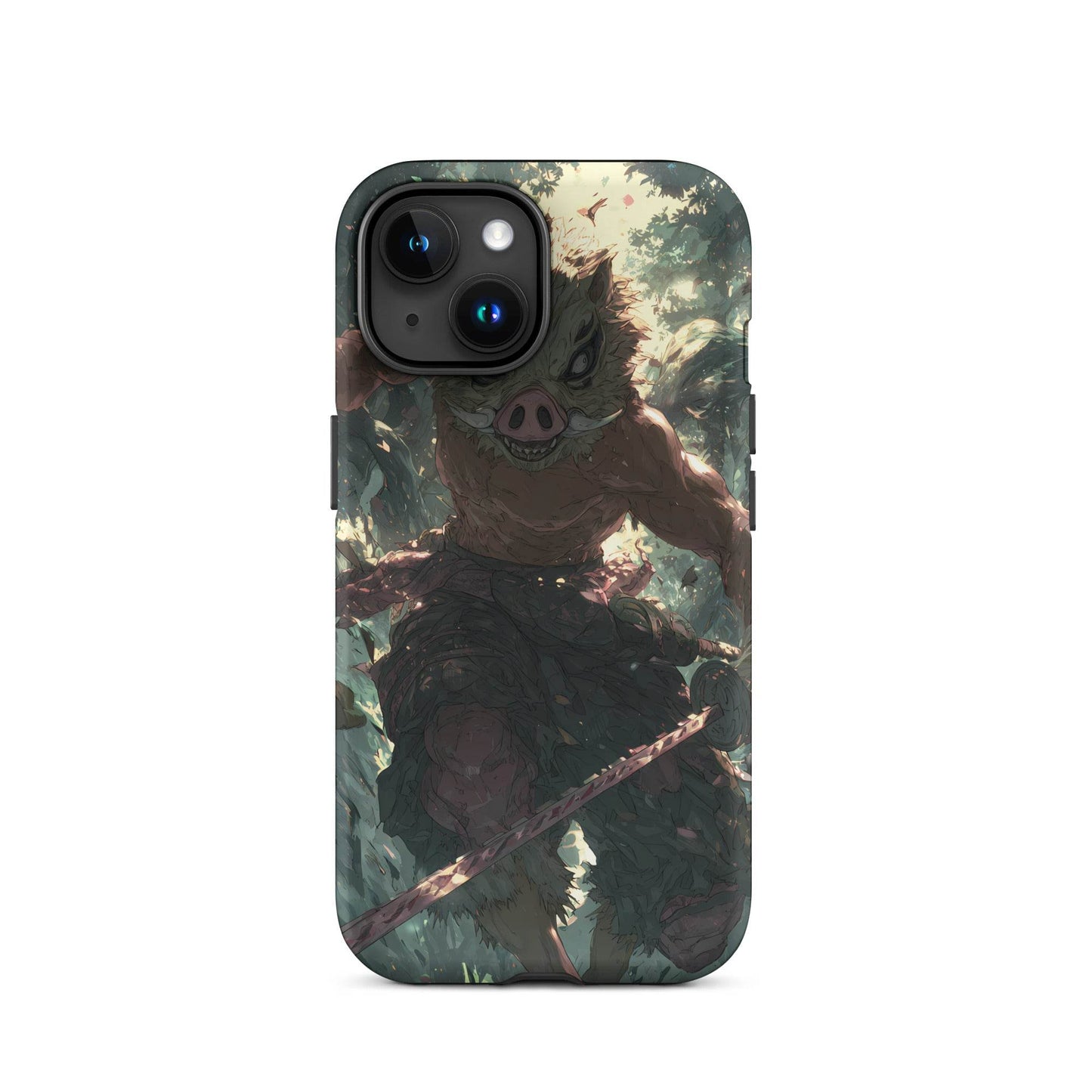 Inosuke Hashibira Demon Slayer Anime Fan Art Tough Case for iPhone® - Chromavolt