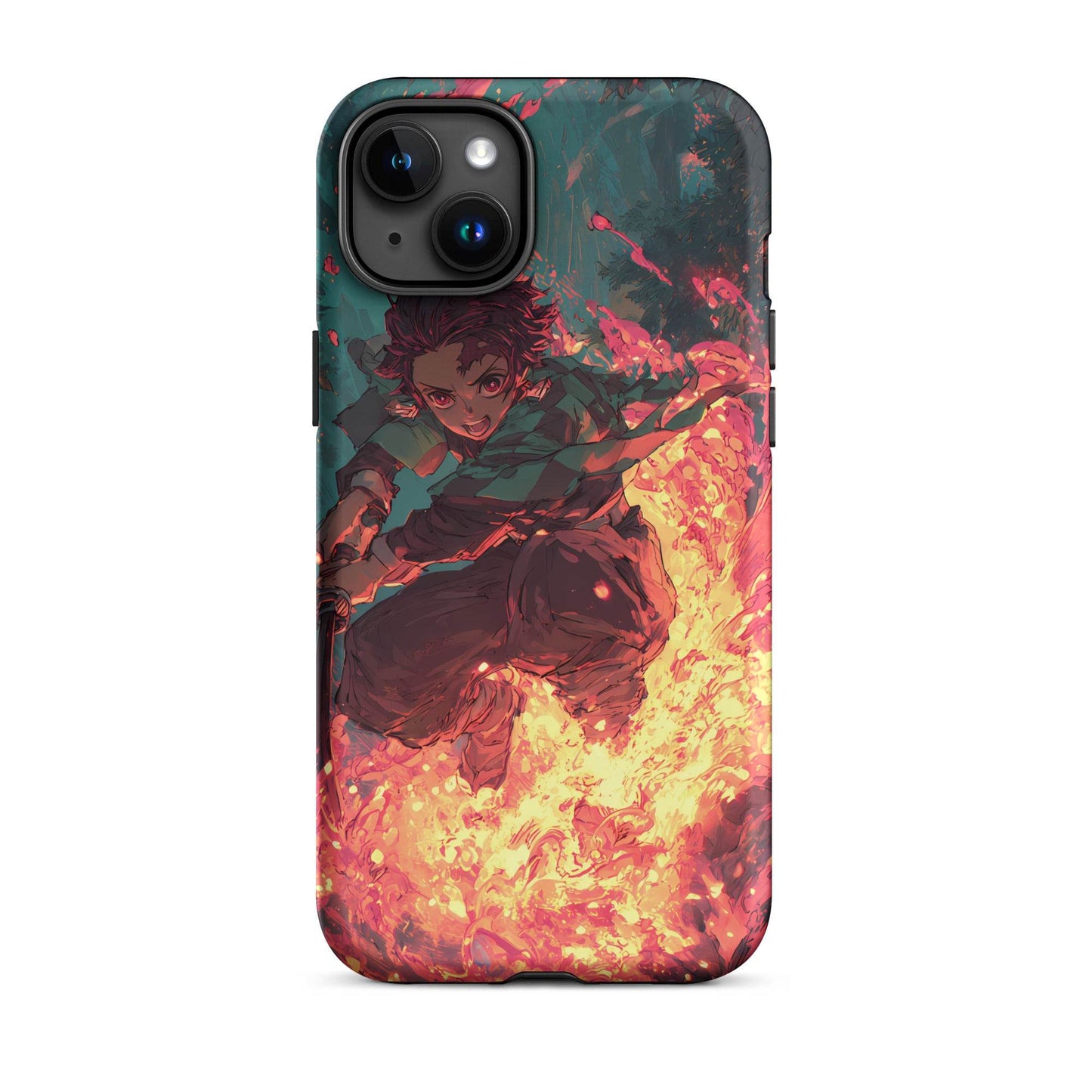 Tanjiro Kamado Hinokami Kagura, Demon Slayer Anime Tough Case for iPhone® - Chromavolt