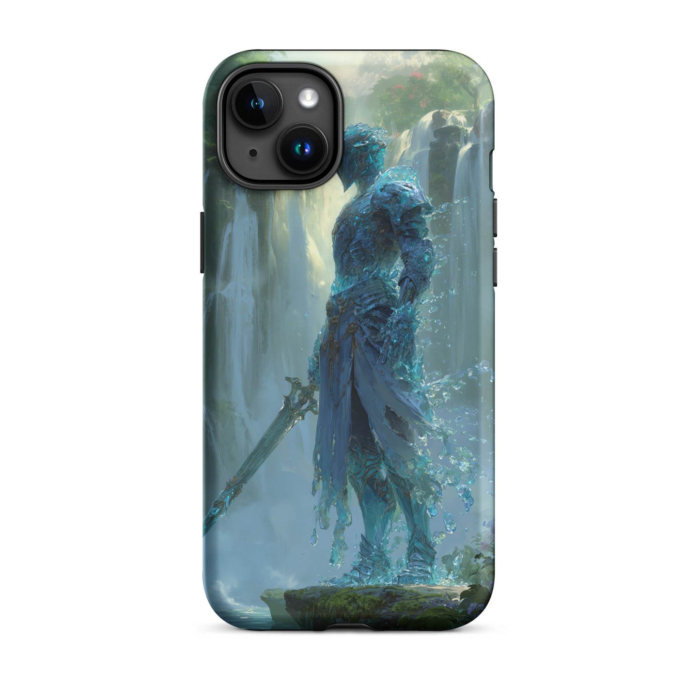 Water Elemental Knight, Original Anime Art Tough Case for iPhone® - Chromavolt