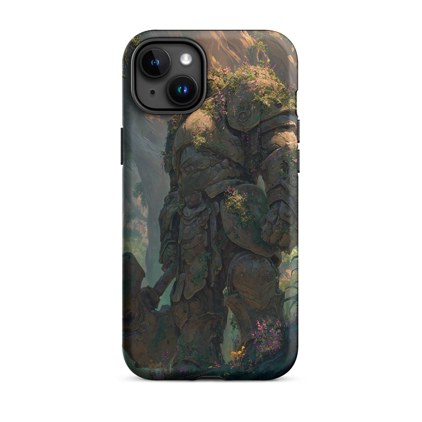 Earth Elemental Knight, Original Anime Art Tough Case for iPhone® - Chromavolt