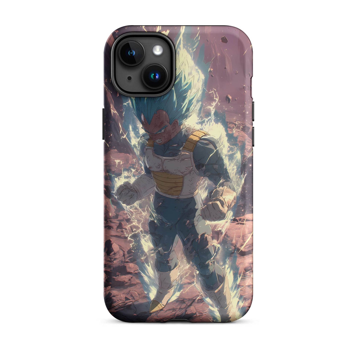 Super Saiyan Blue Vegeta, Dragon Ball Super Anime Fan Art Tough Case for iPhone® - Chromavolt
