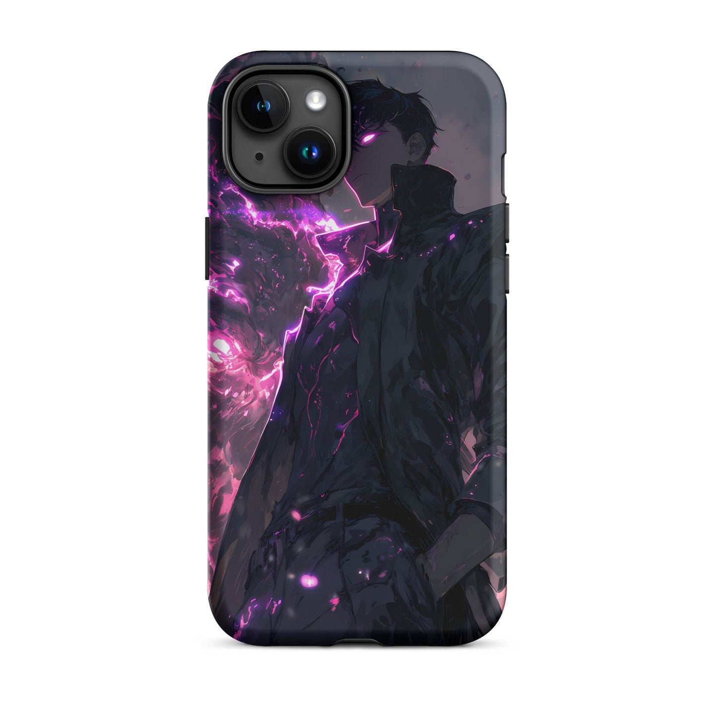 Solo Leveling Sung Jinwoo Shadow Monarch Anime Fan Art Tough Case for iPhone® - Chromavolt