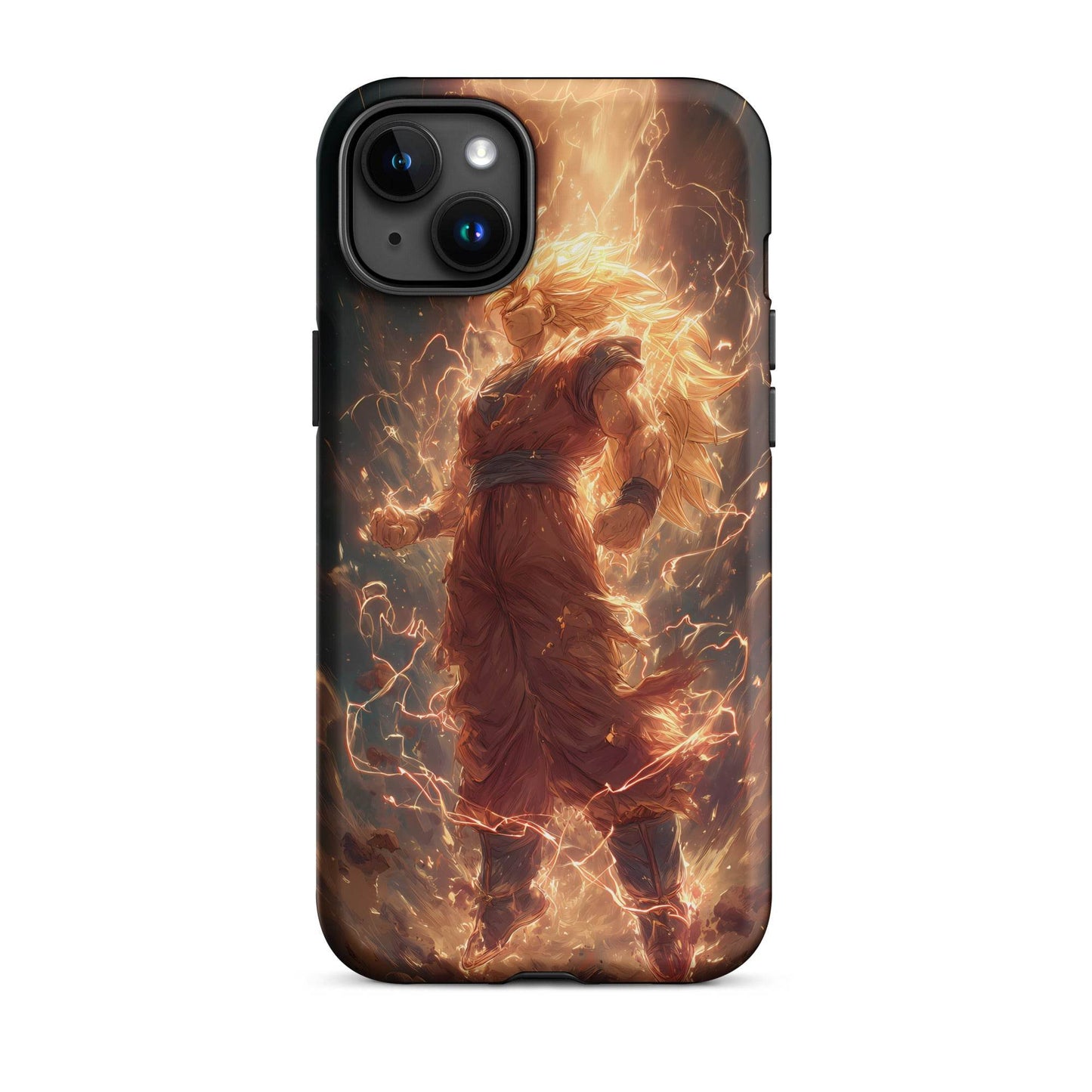Super Saiyan 3 Goku, Dragon Ball Z Anime Fan Art Tough Case for iPhone® - Chromavolt