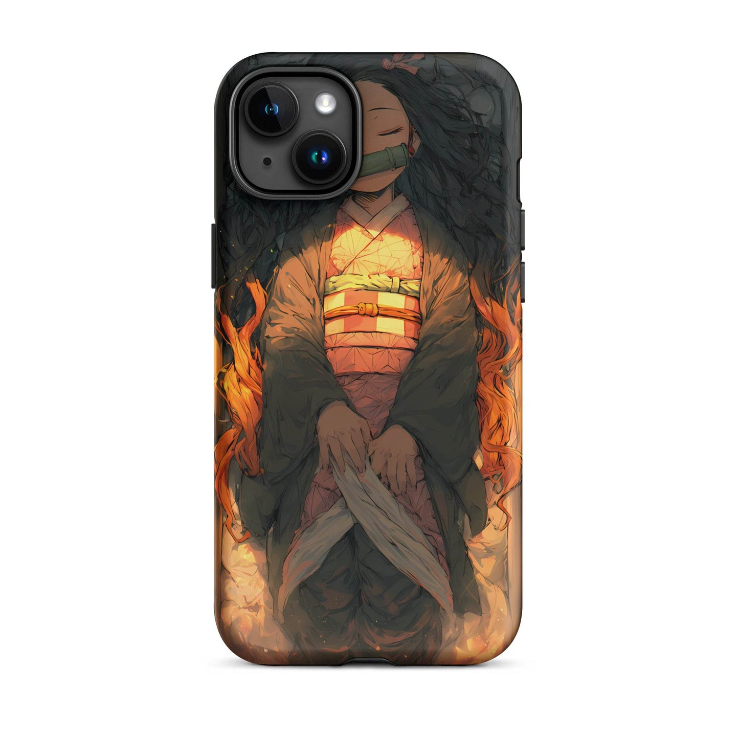 Sleeping Nezuko, Demon Slayer Anime Tough Case for iPhone® - Chromavolt