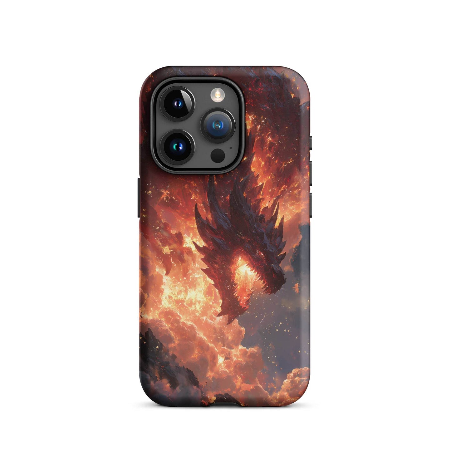 Fire Dragon: The Inferno Sovereign Tough Case for iPhone® - Chromavolt