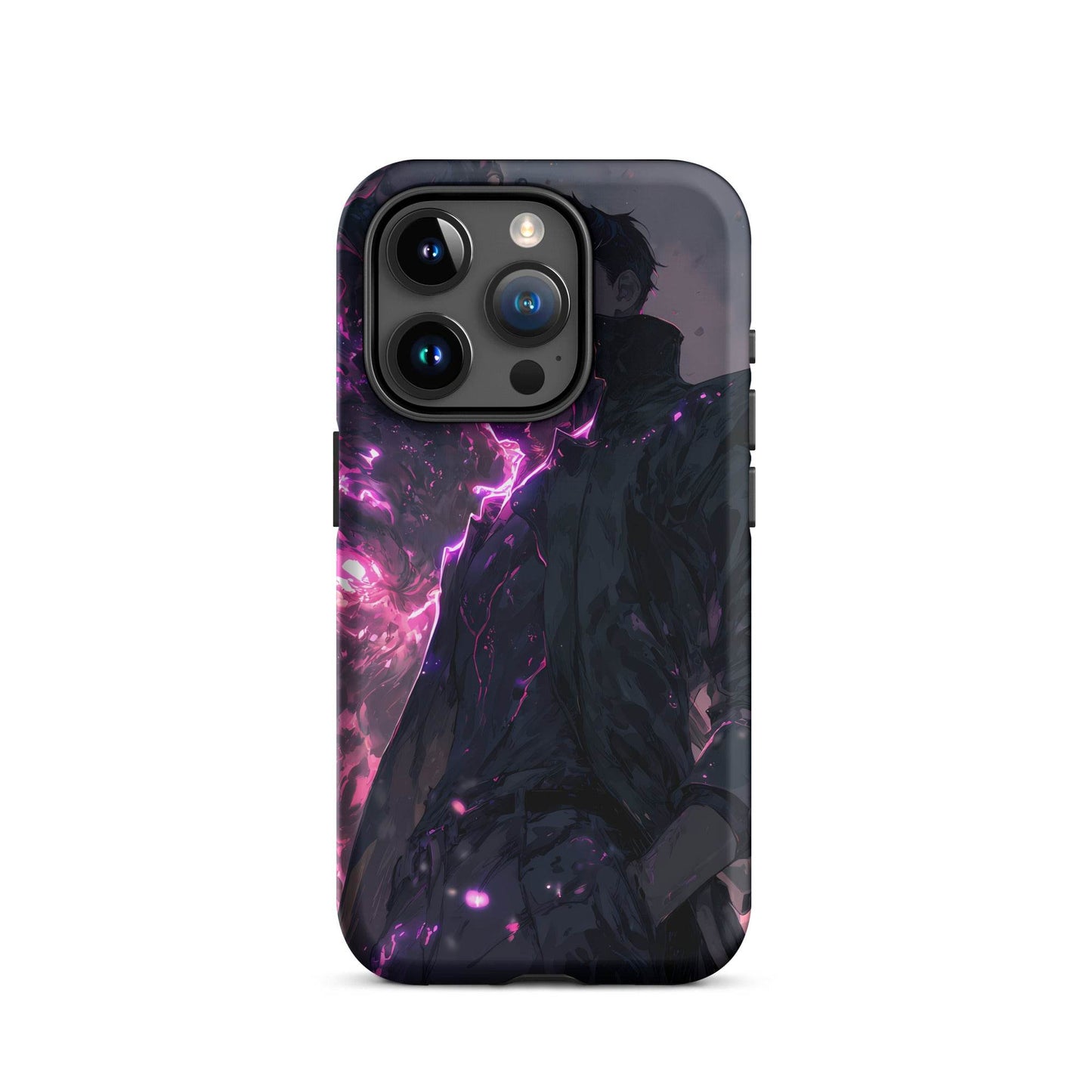Solo Leveling Sung Jinwoo Shadow Monarch Anime Fan Art Tough Case for iPhone® - Chromavolt