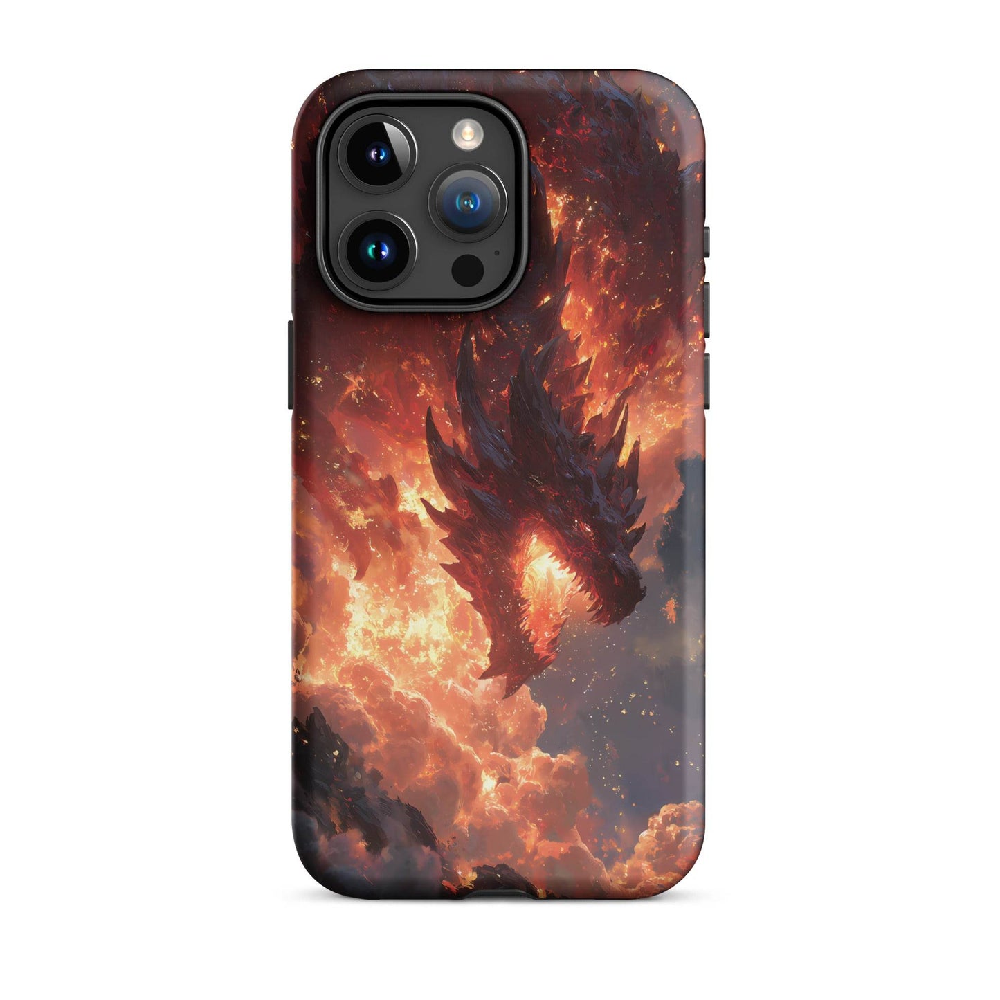 Fire Dragon: The Inferno Sovereign Tough Case for iPhone® - Chromavolt