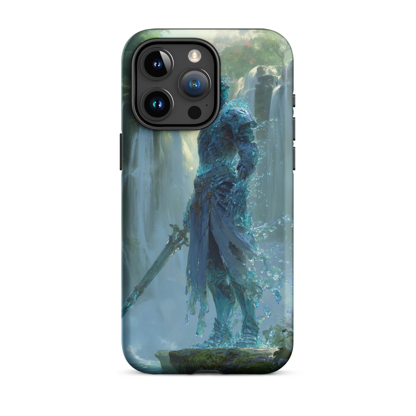 Water Elemental Knight, Original Anime Art Tough Case for iPhone® - Chromavolt