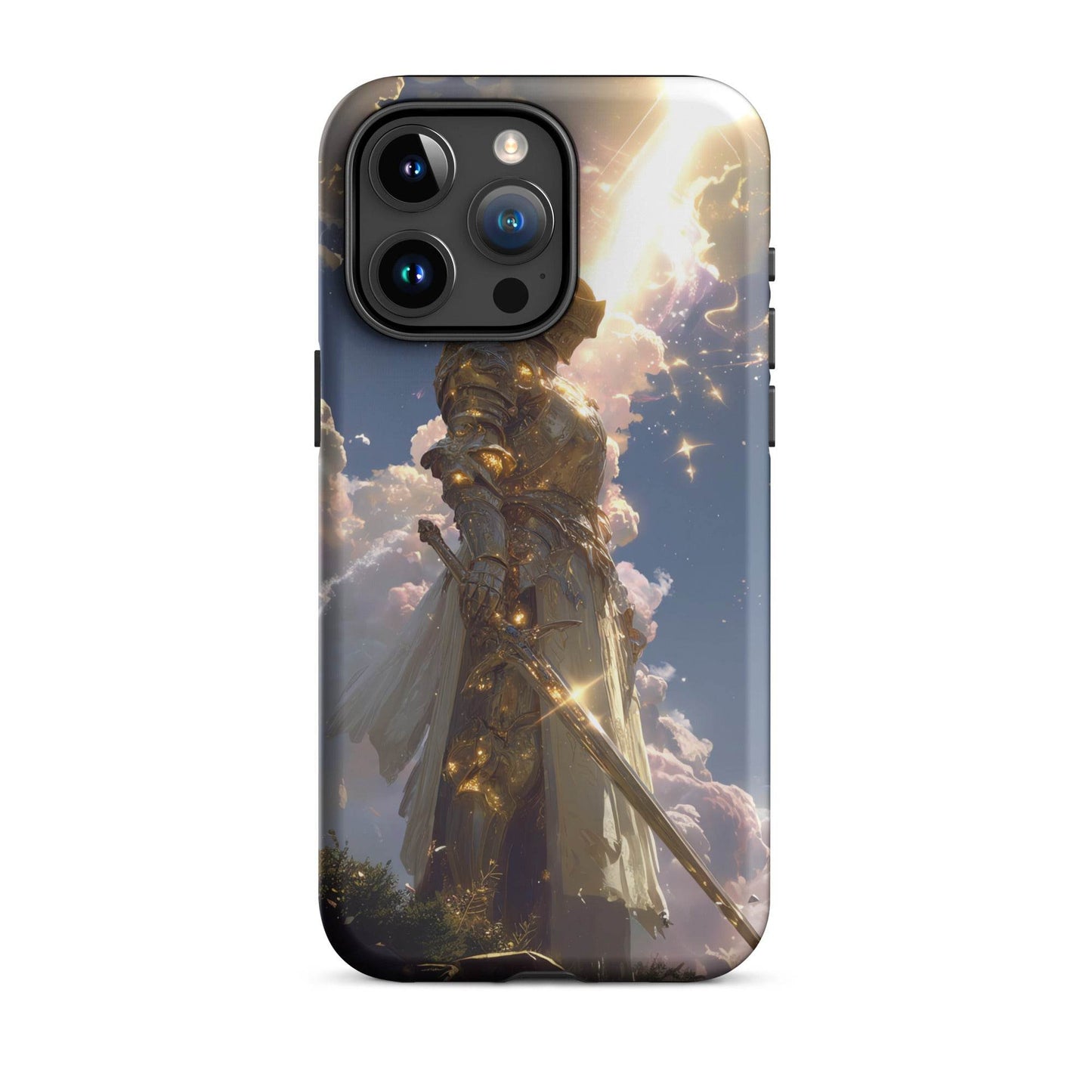 Light Elemental Knight, Original Anime Art Tough Case for iPhone® - Chromavolt