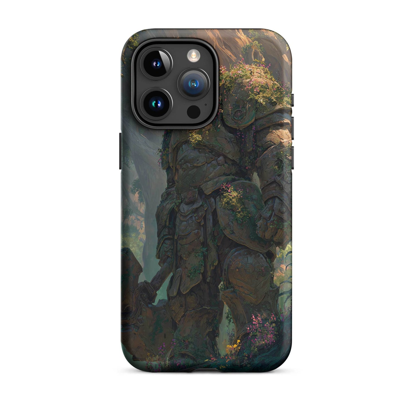 Earth Elemental Knight, Original Anime Art Tough Case for iPhone® - Chromavolt