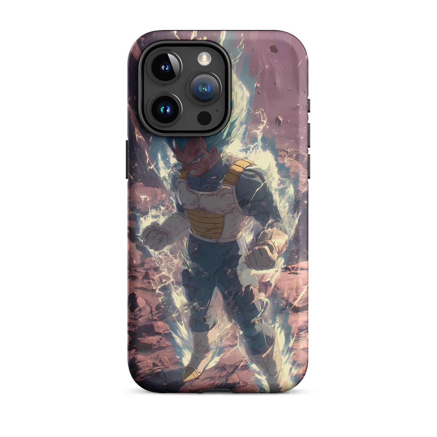 Super Saiyan Blue Vegeta, Dragon Ball Super Anime Fan Art Tough Case for iPhone® - Chromavolt