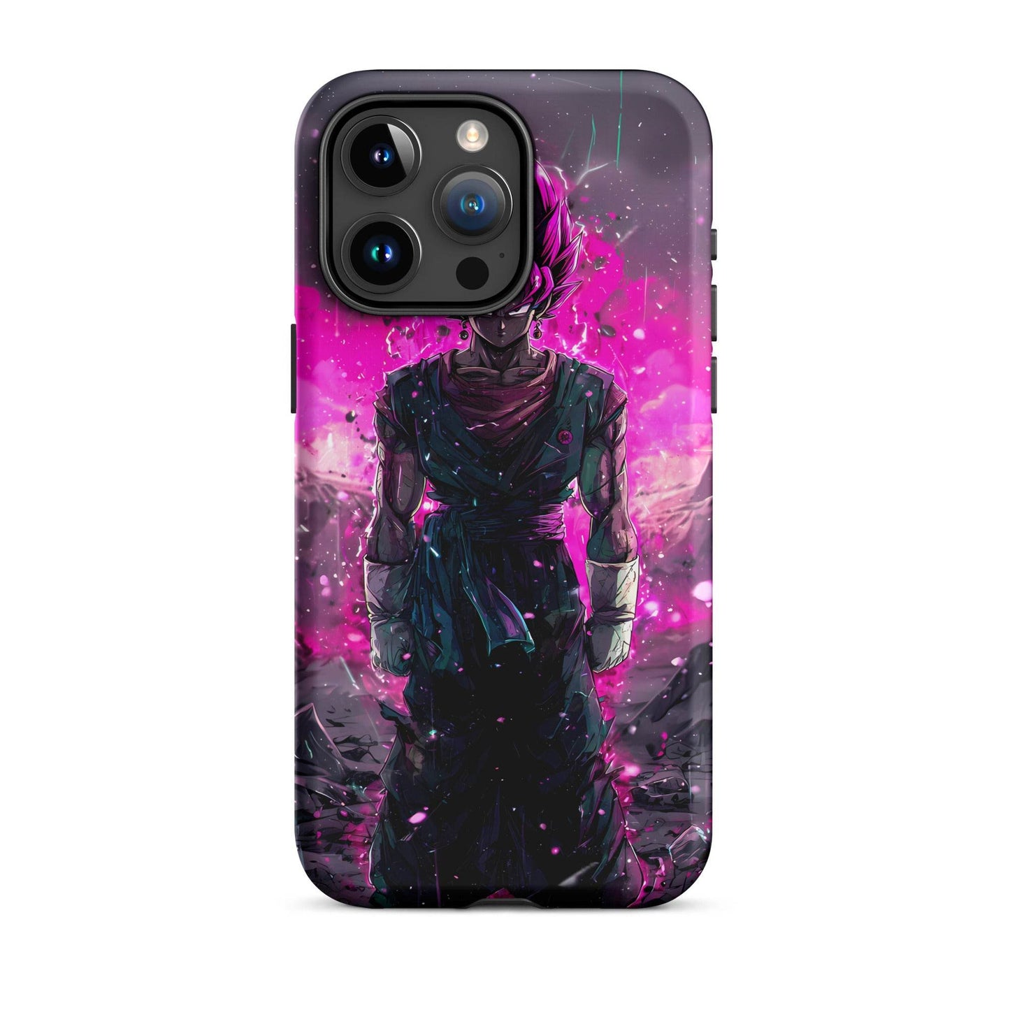 Super Saiyan Blue and Pink Rose Vegito, Dragon Ball Super Anime Fan Art Tough Case for iPhone® - Chromavolt