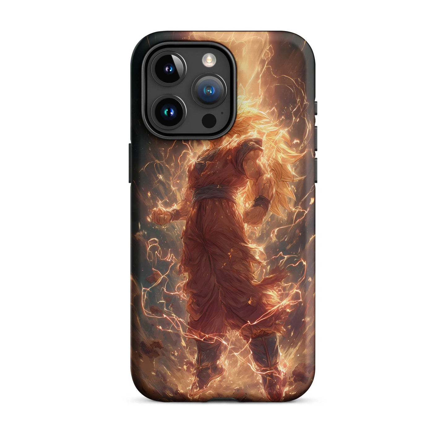 Super Saiyan 3 Goku, Dragon Ball Z Anime Fan Art Tough Case for iPhone® - Chromavolt