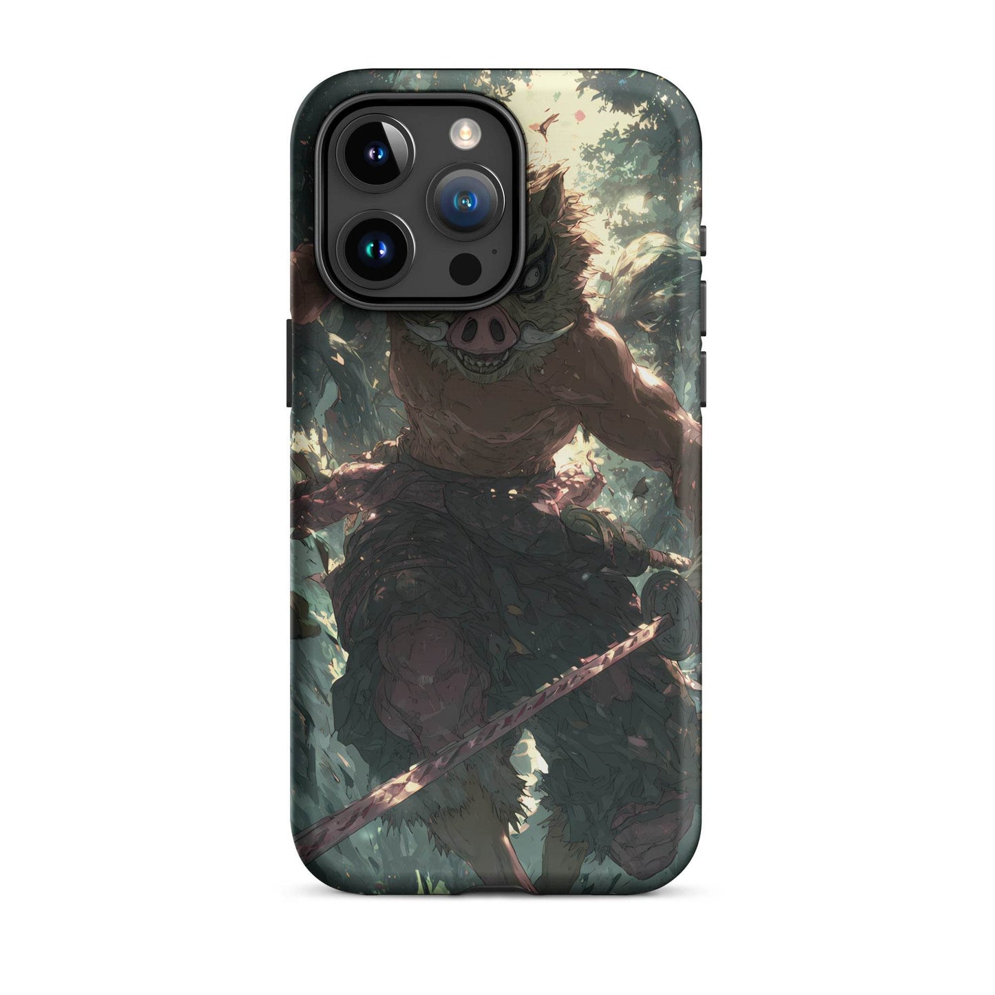 Inosuke Hashibira Demon Slayer Anime Fan Art Tough Case for iPhone® - Chromavolt