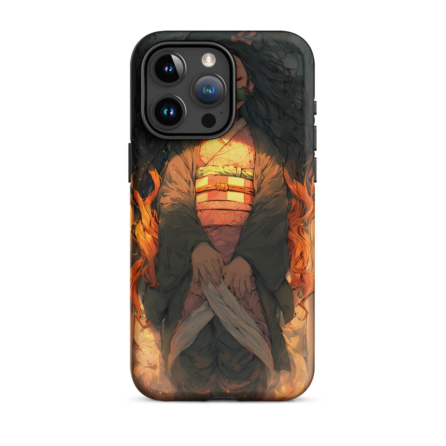 Sleeping Nezuko, Demon Slayer Anime Tough Case for iPhone® - Chromavolt