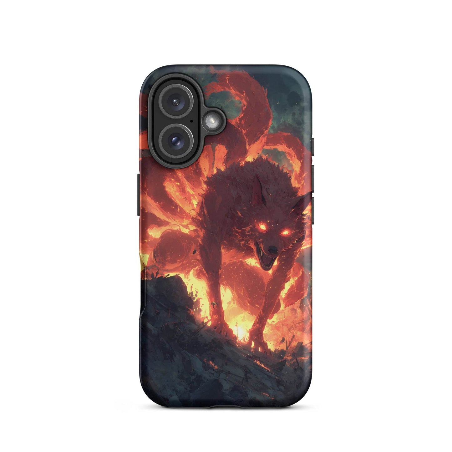Kurama Nine Tailed Fox, Naruto Shippuden Fan Art Tough Case for iPhone® - Chromavolt