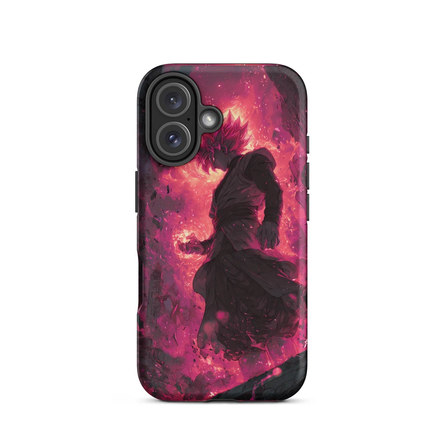Zamasu Goku Black, Pink Rose Super Saiyan Dragon Ball Tough Case for iPhone® - Chromavolt