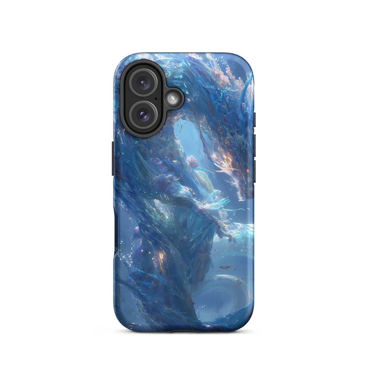 Water Dragon: The Serpent of Serenity Tough Case for iPhone® - Chromavolt
