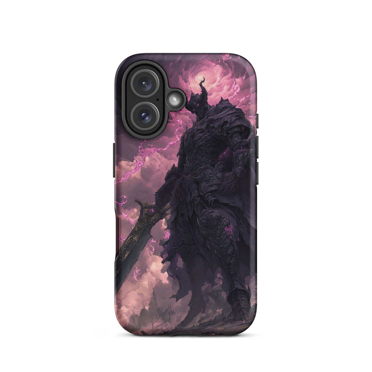 Dark Elemental Knight, Original Anime Art Tough Case for iPhone® - Chromavolt