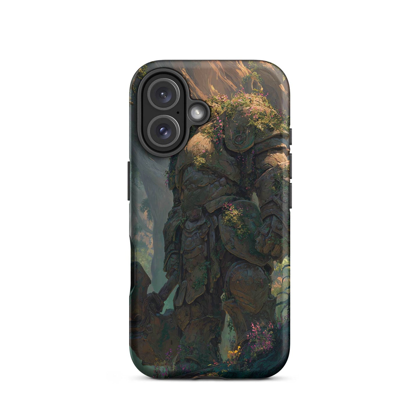 Earth Elemental Knight, Original Anime Art Tough Case for iPhone® - Chromavolt