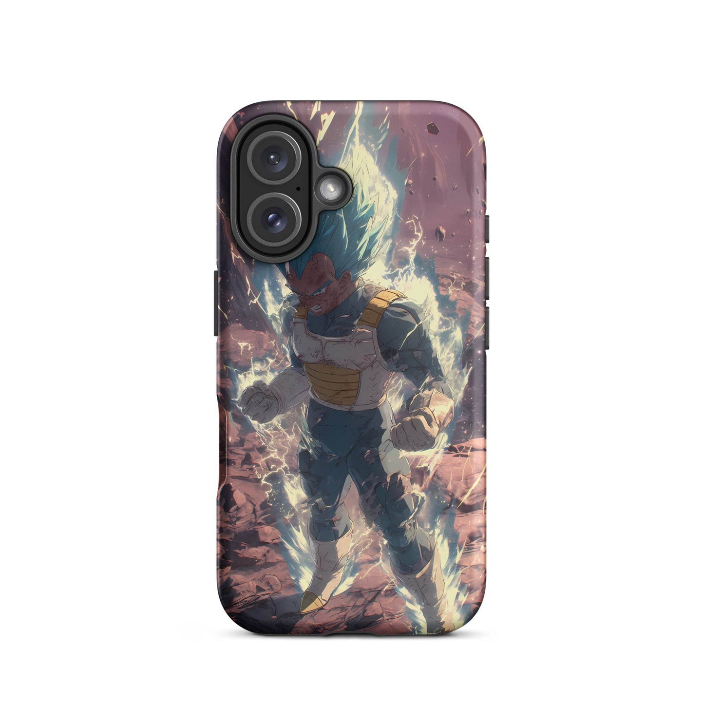 Super Saiyan Blue Vegeta, Dragon Ball Super Anime Fan Art Tough Case for iPhone® - Chromavolt
