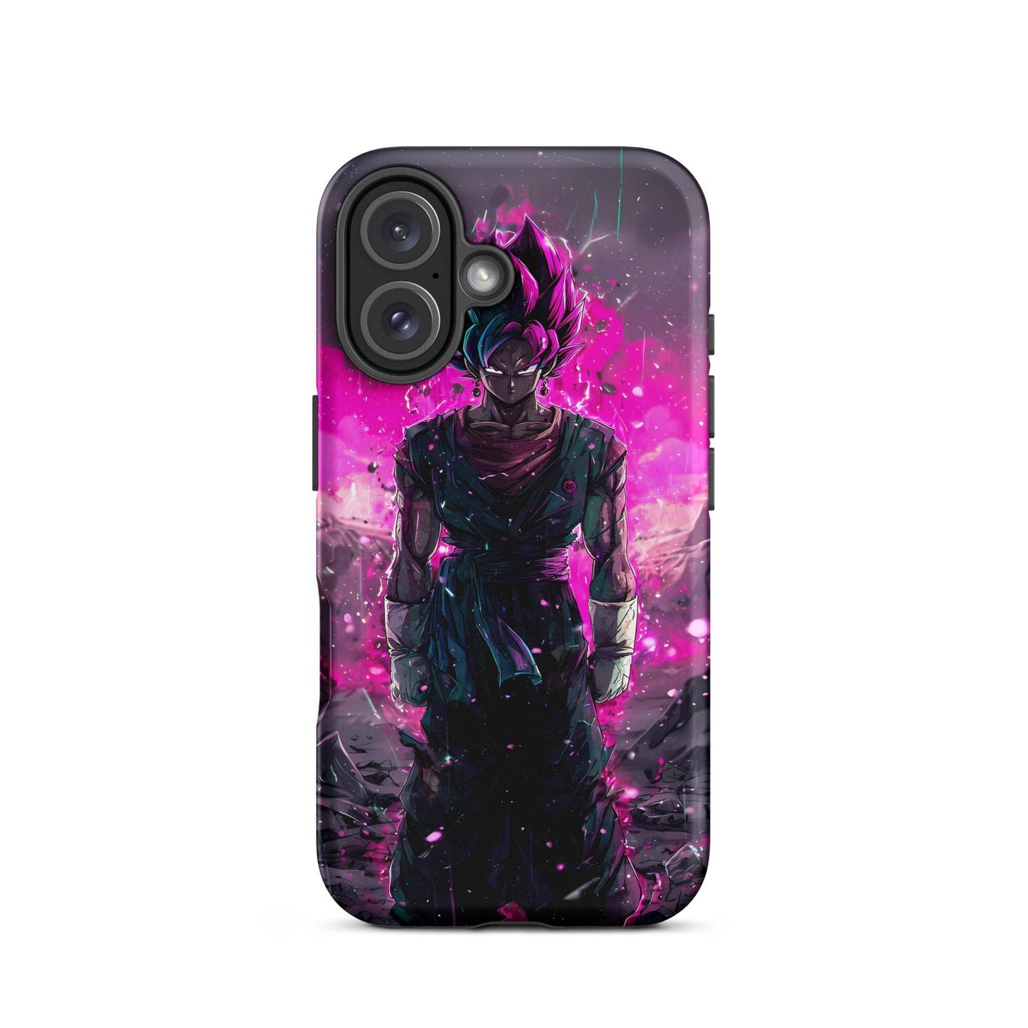 Super Saiyan Blue and Pink Rose Vegito, Dragon Ball Super Anime Fan Art Tough Case for iPhone® - Chromavolt