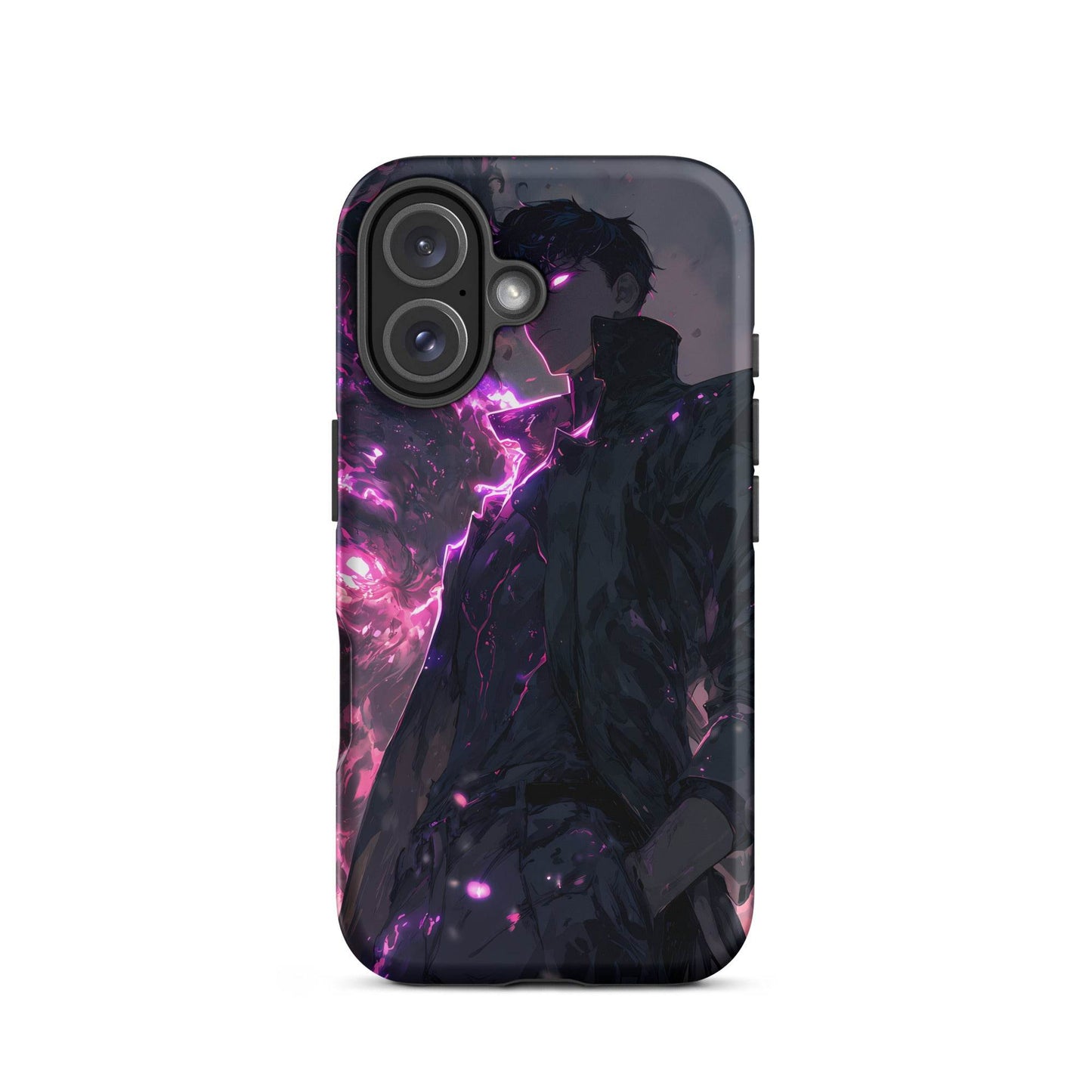 Solo Leveling Sung Jinwoo Shadow Monarch Anime Fan Art Tough Case for iPhone® - Chromavolt