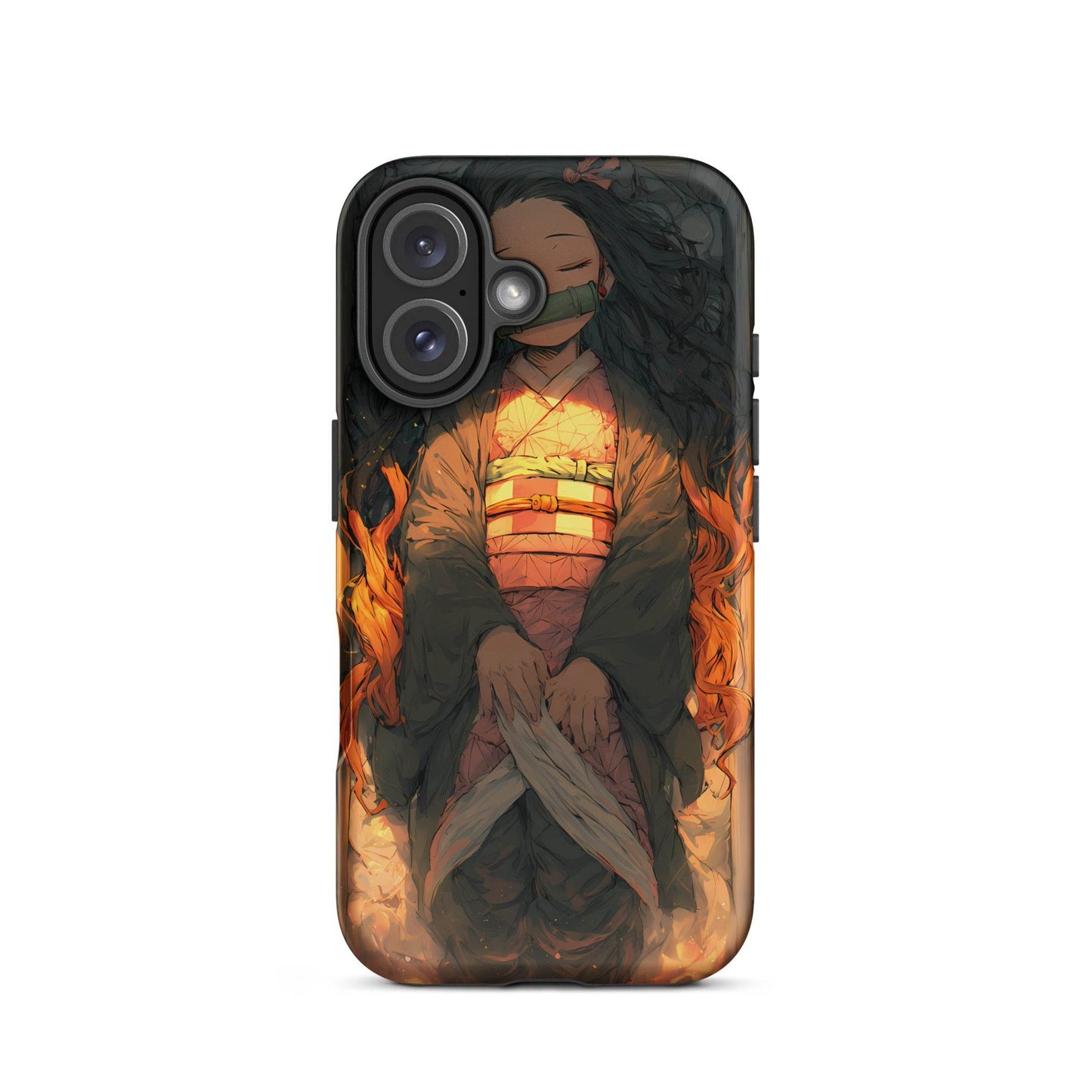 Sleeping Nezuko, Demon Slayer Anime Tough Case for iPhone® - Chromavolt