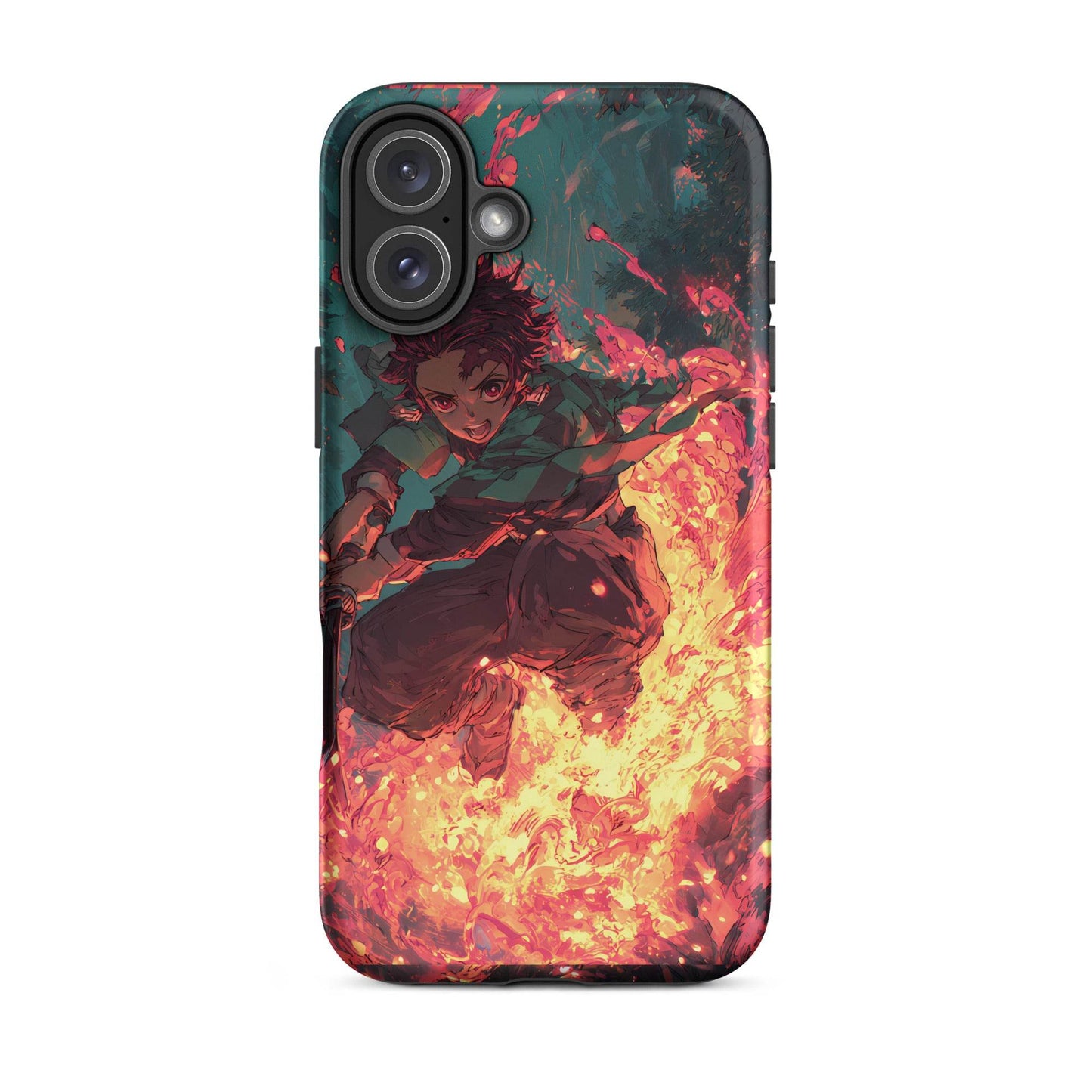 Tanjiro Kamado Hinokami Kagura, Demon Slayer Anime Tough Case for iPhone® - Chromavolt
