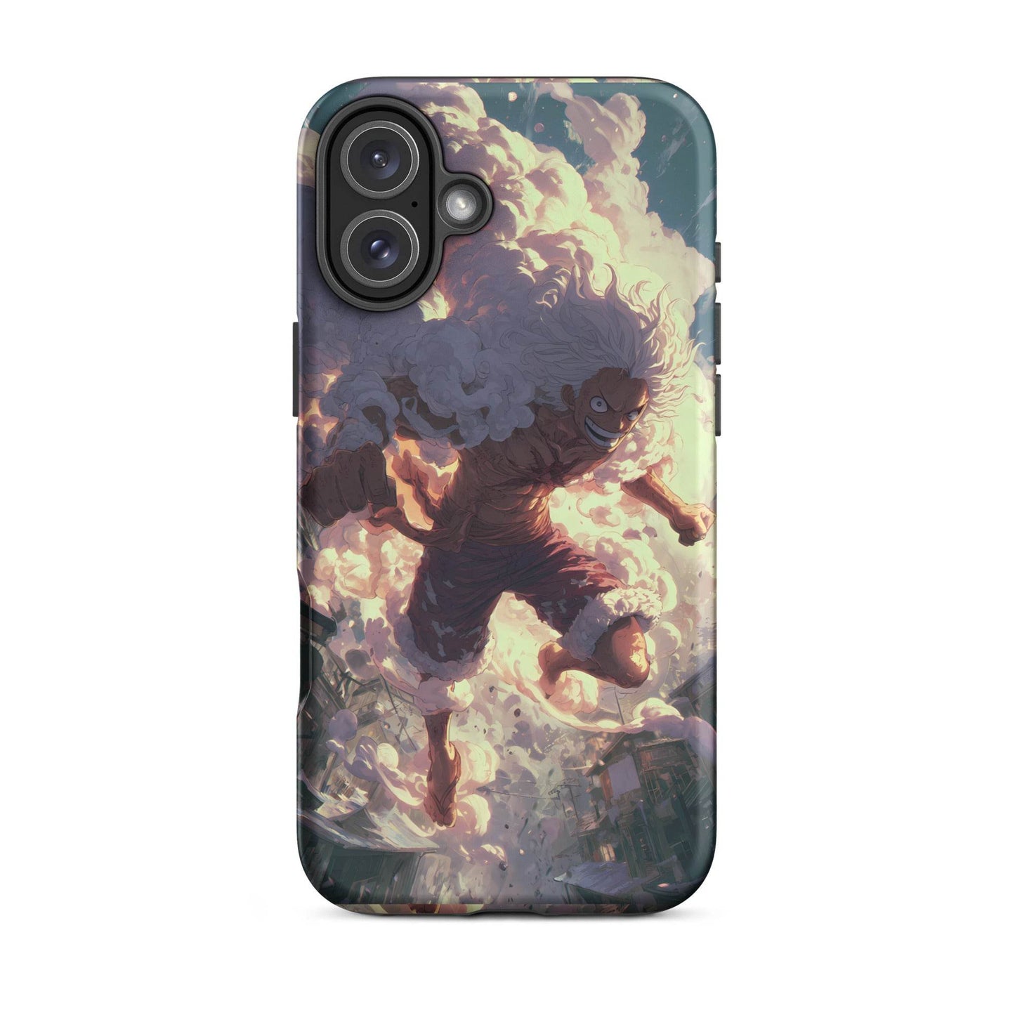 Monkey D Luffy Gear 5 Sun God Nika, One Piece Anime Tough Case for iPhone® - Chromavolt