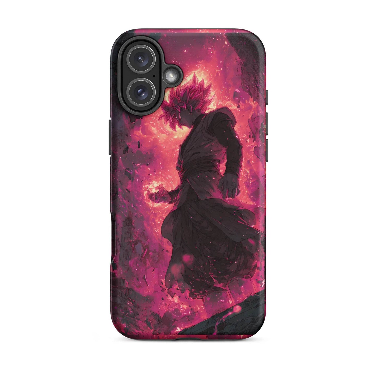 Zamasu Goku Black, Pink Rose Super Saiyan Dragon Ball Tough Case for iPhone® - Chromavolt