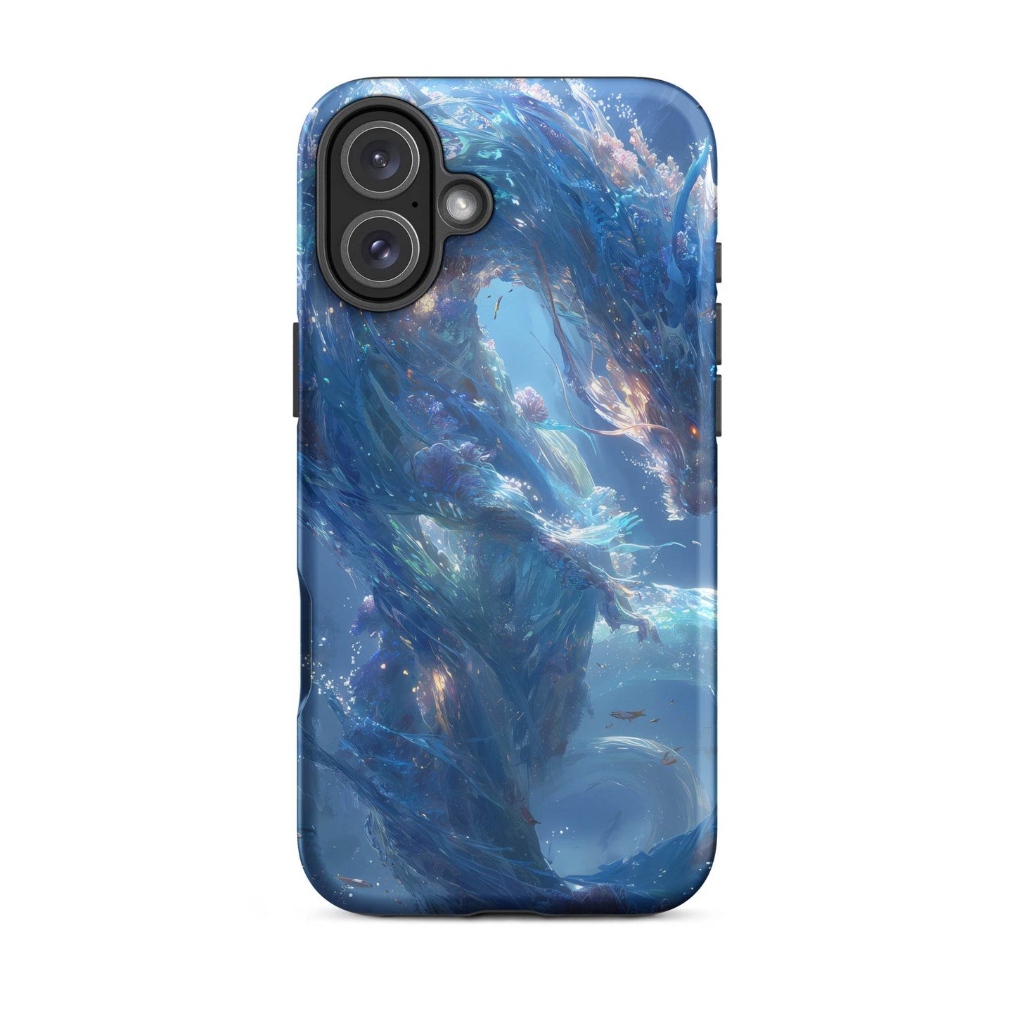 Water Dragon: The Serpent of Serenity Tough Case for iPhone® - Chromavolt