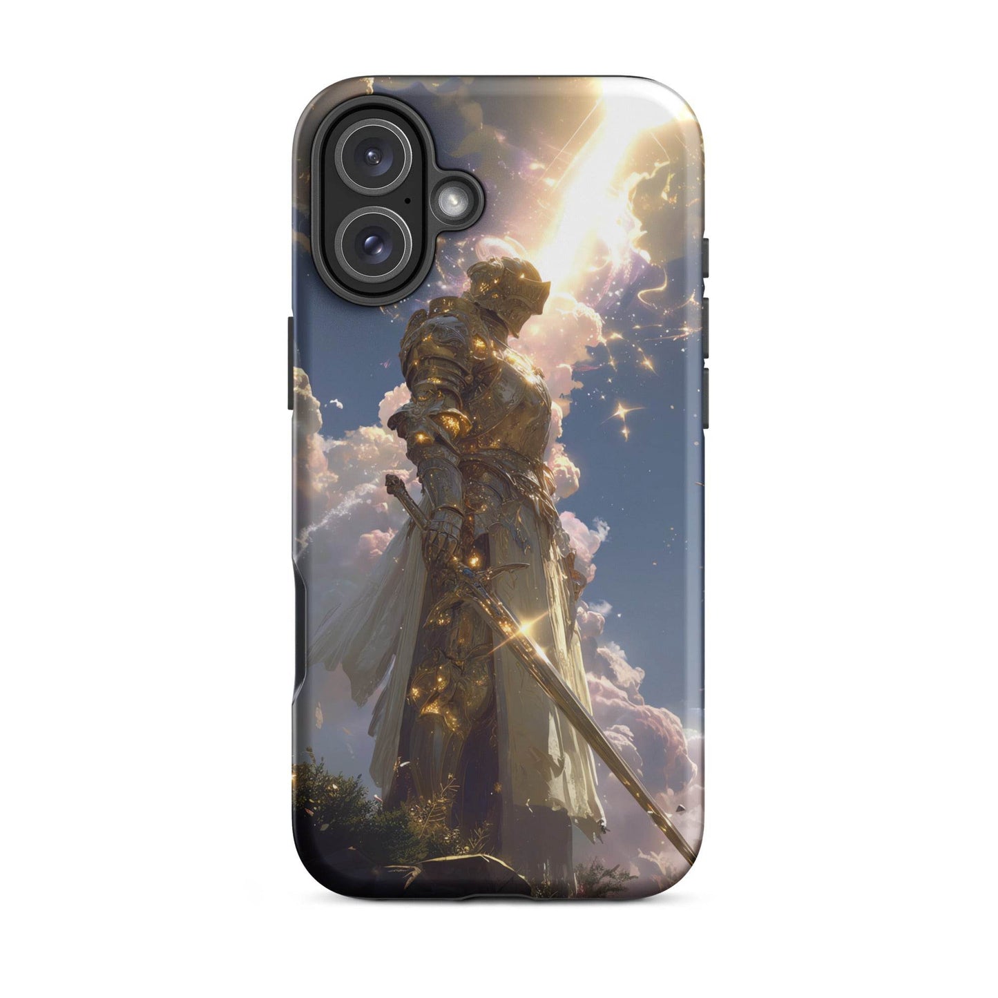 Light Elemental Knight, Original Anime Art Tough Case for iPhone® - Chromavolt