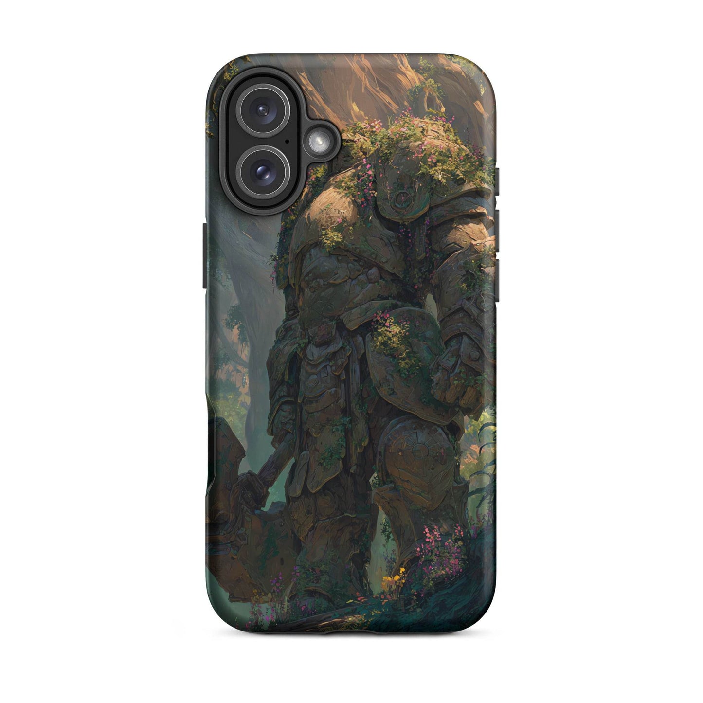 Earth Elemental Knight, Original Anime Art Tough Case for iPhone® - Chromavolt
