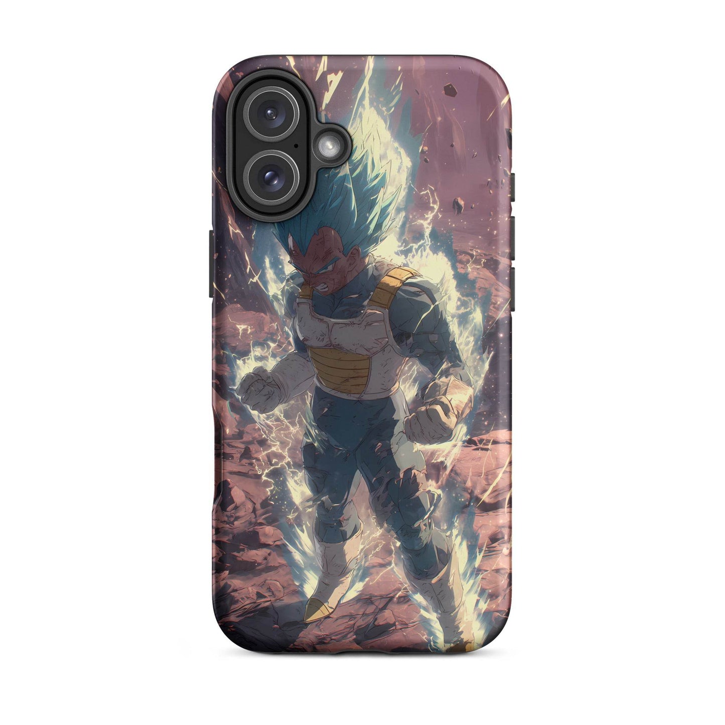 Super Saiyan Blue Vegeta, Dragon Ball Super Anime Fan Art Tough Case for iPhone® - Chromavolt