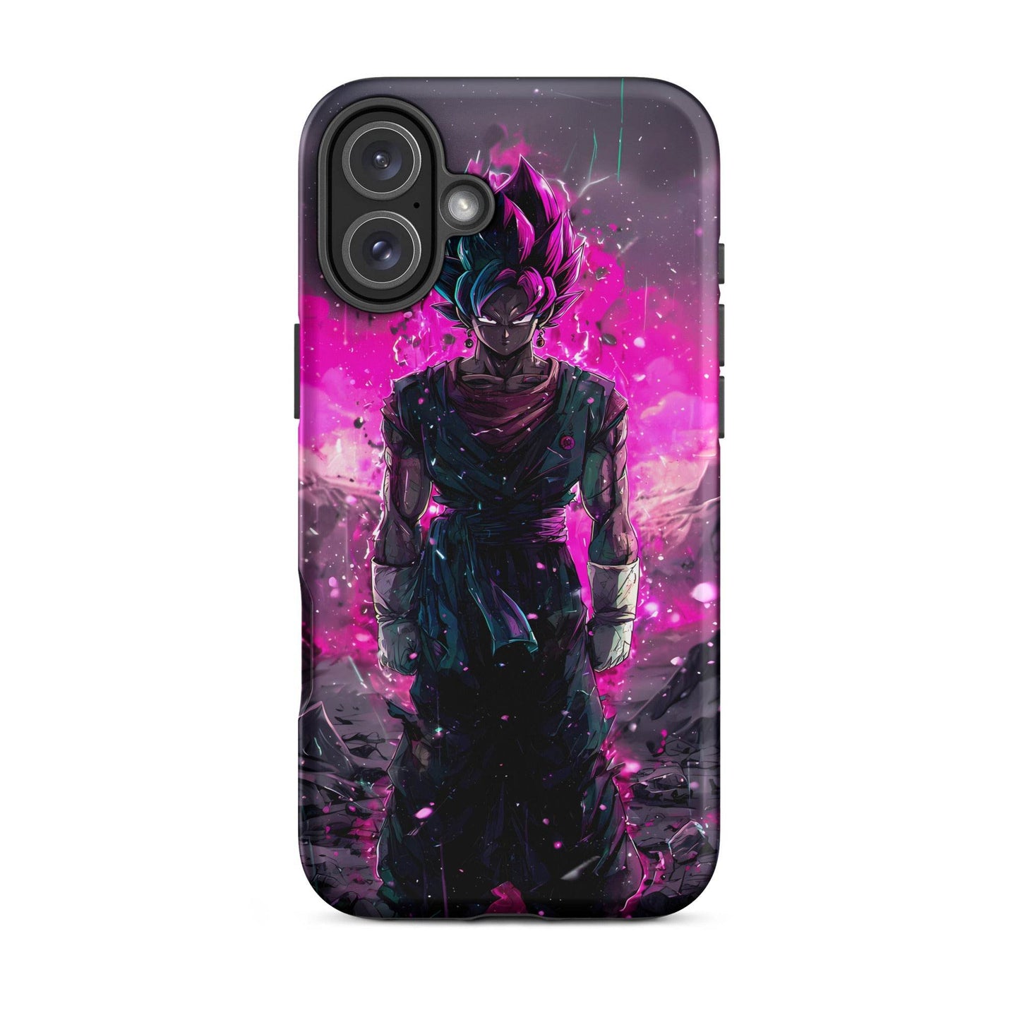 Super Saiyan Blue and Pink Rose Vegito, Dragon Ball Super Anime Fan Art Tough Case for iPhone® - Chromavolt