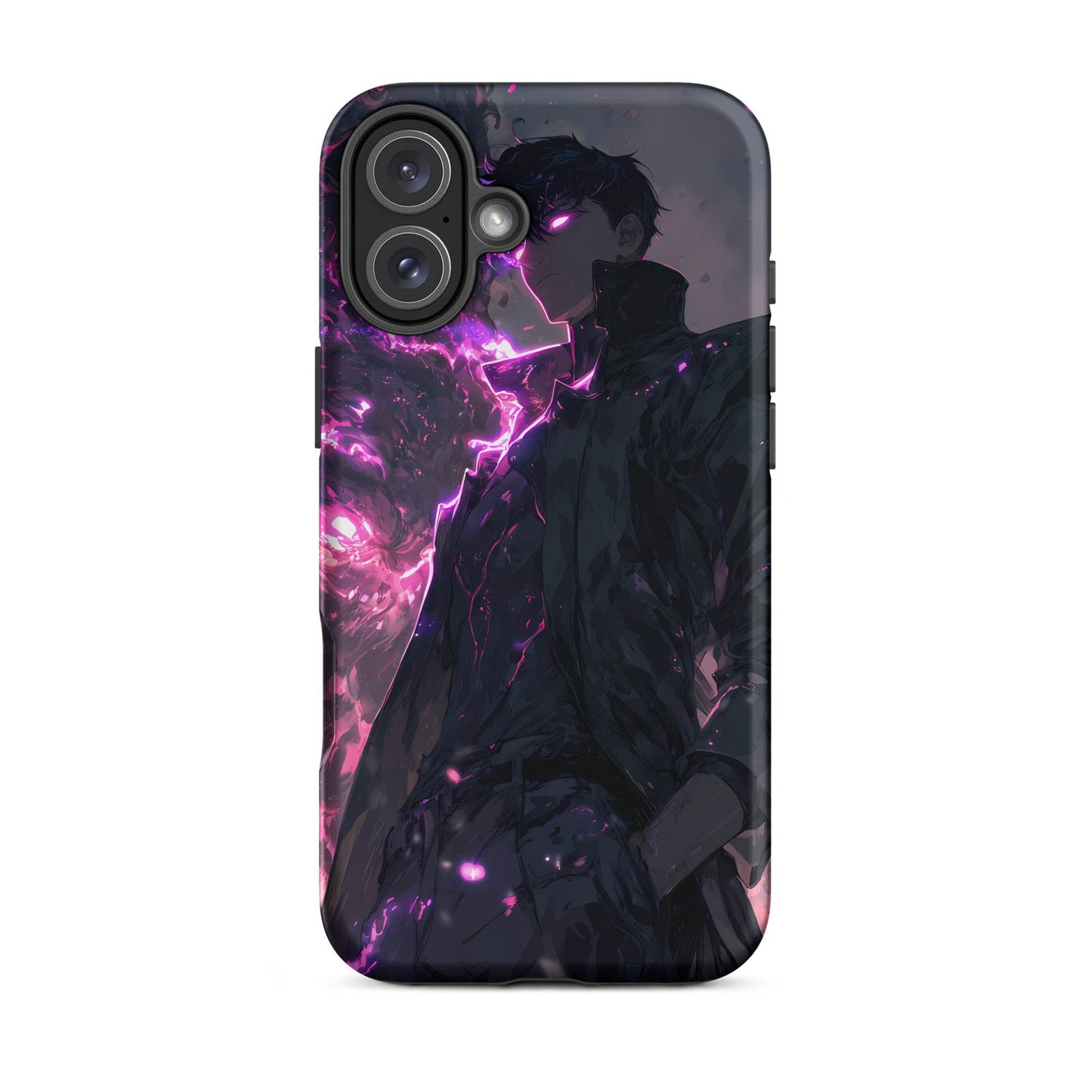 Solo Leveling Sung Jinwoo Shadow Monarch Anime Fan Art Tough Case for iPhone® - Chromavolt