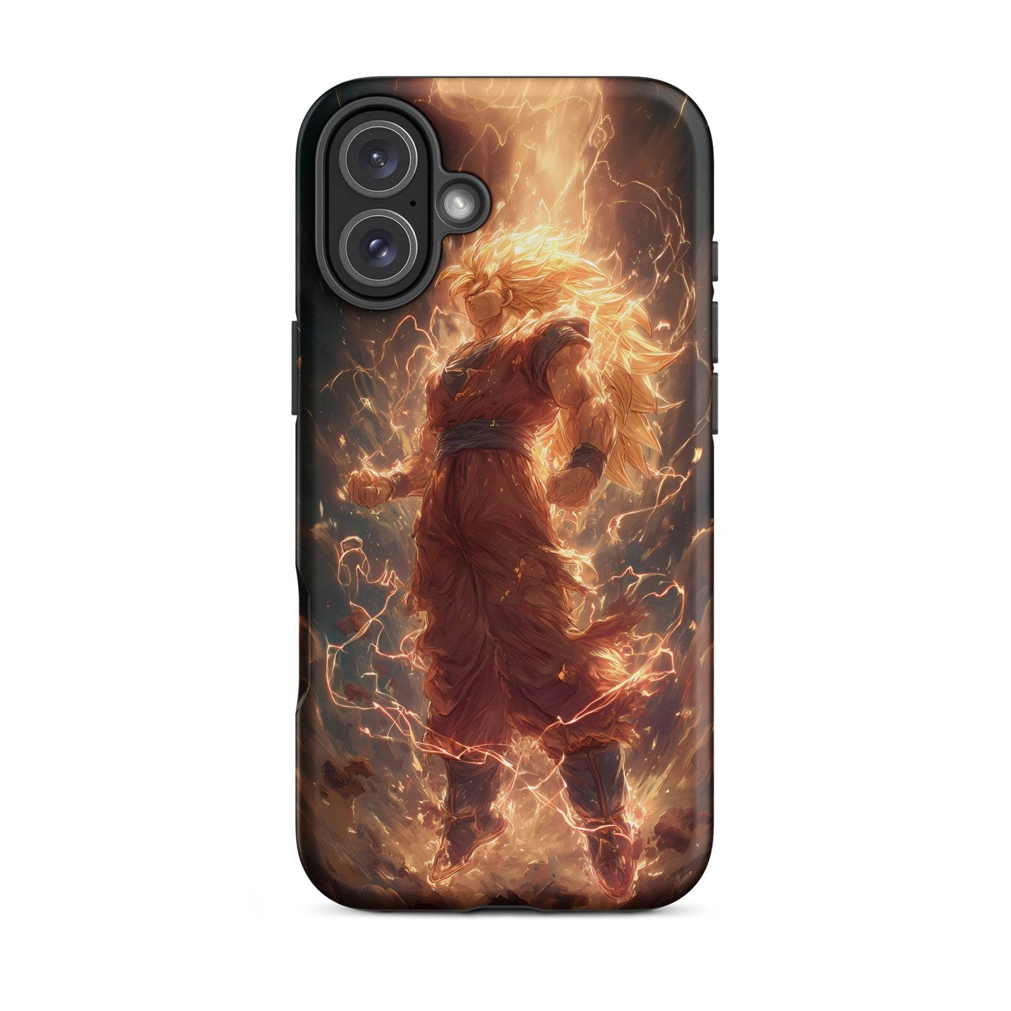 Super Saiyan 3 Goku, Dragon Ball Z Anime Fan Art Tough Case for iPhone® - Chromavolt