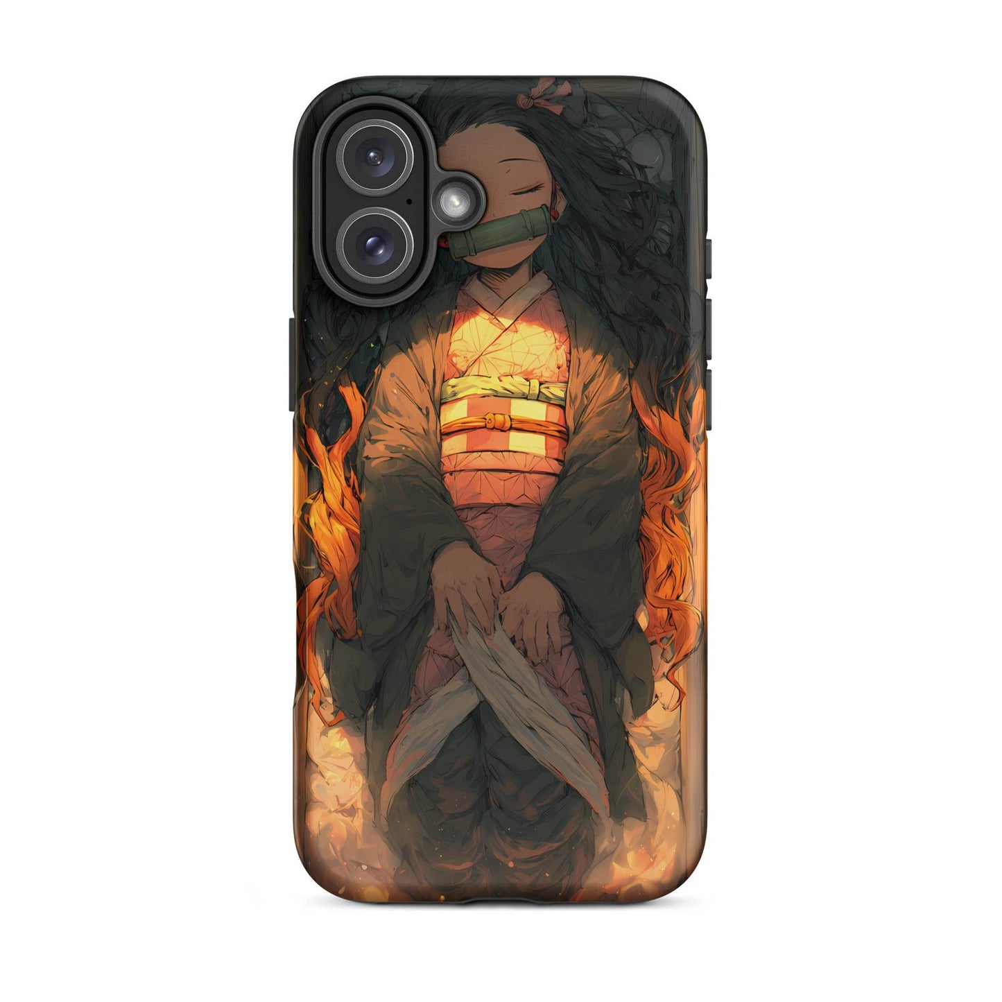 Sleeping Nezuko, Demon Slayer Anime Tough Case for iPhone® - Chromavolt
