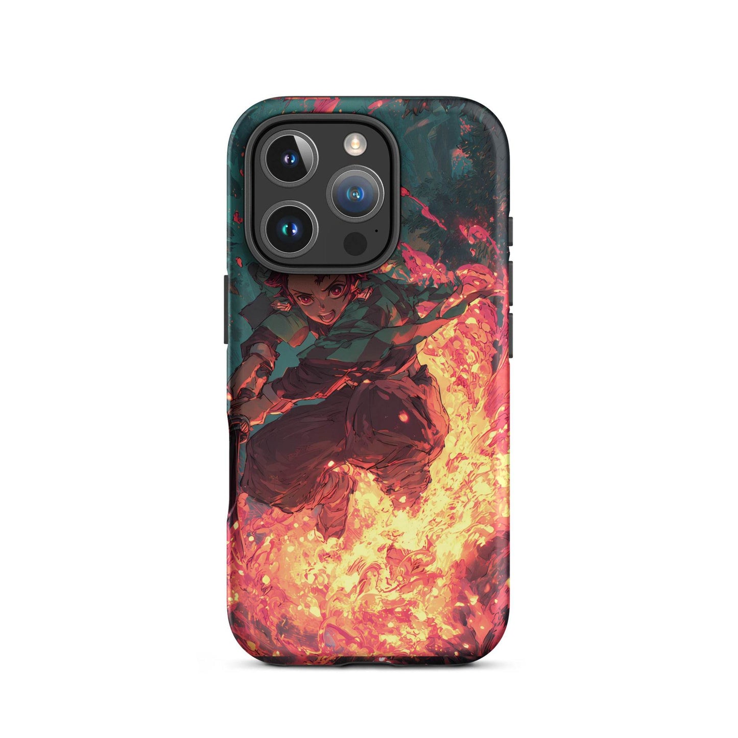 Tanjiro Kamado Hinokami Kagura, Demon Slayer Anime Tough Case for iPhone® - Chromavolt