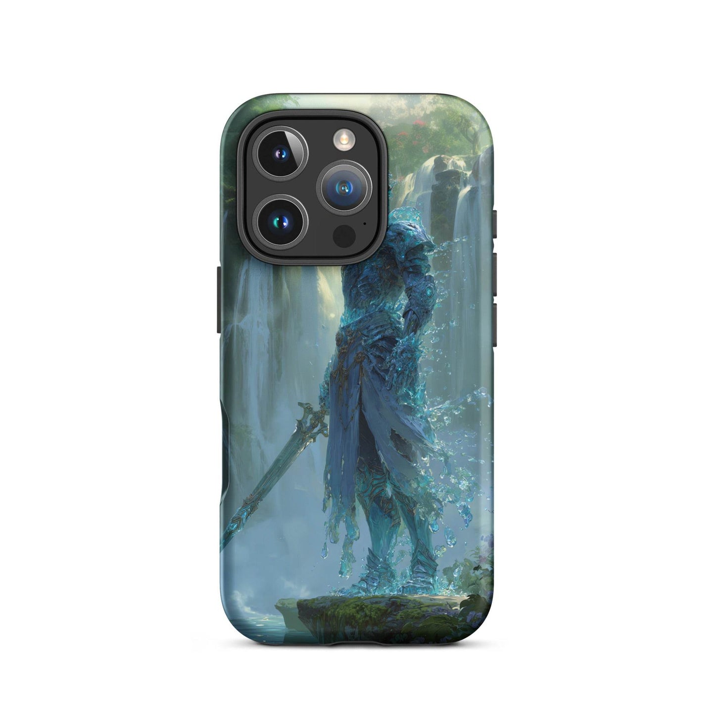 Water Elemental Knight, Original Anime Art Tough Case for iPhone® - Chromavolt