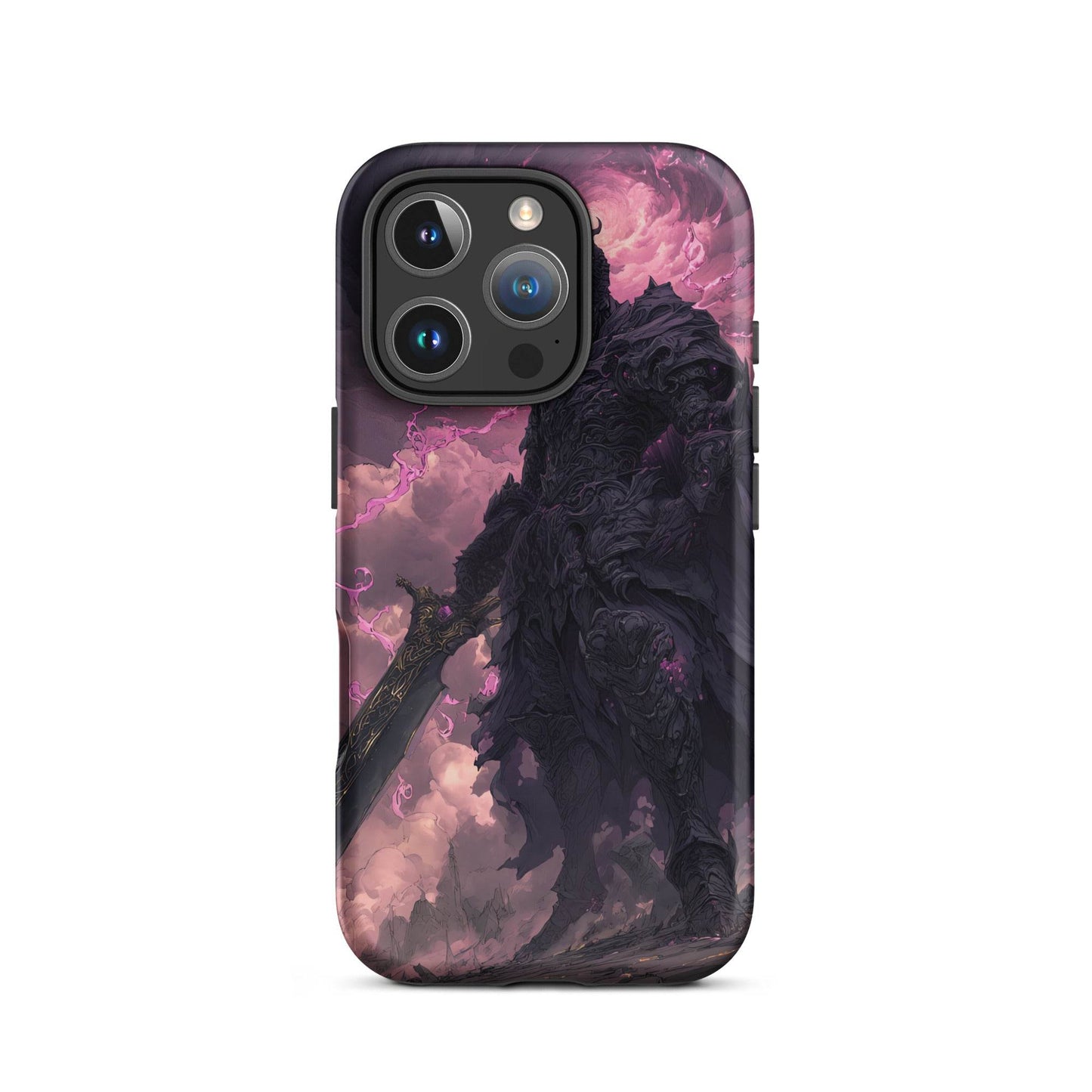 Dark Elemental Knight, Original Anime Art Tough Case for iPhone® - Chromavolt