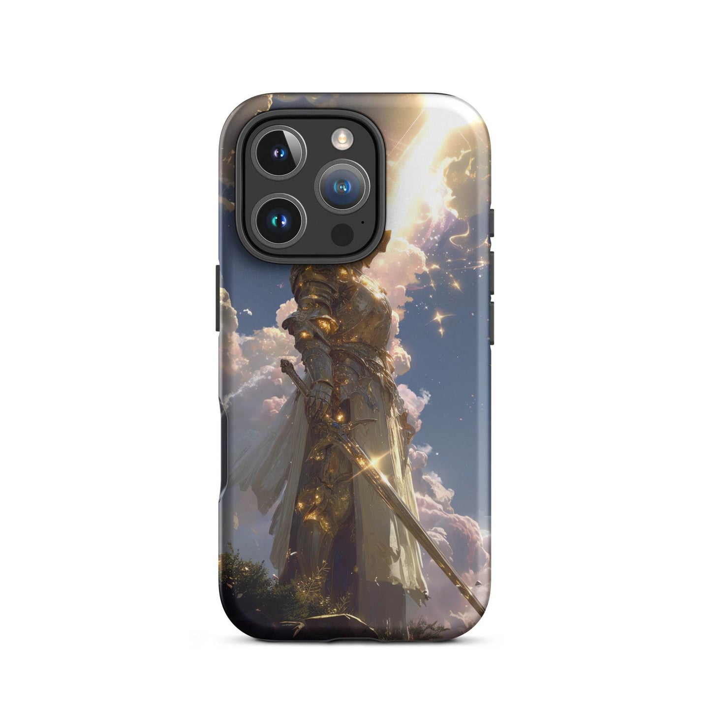 Light Elemental Knight, Original Anime Art Tough Case for iPhone® - Chromavolt